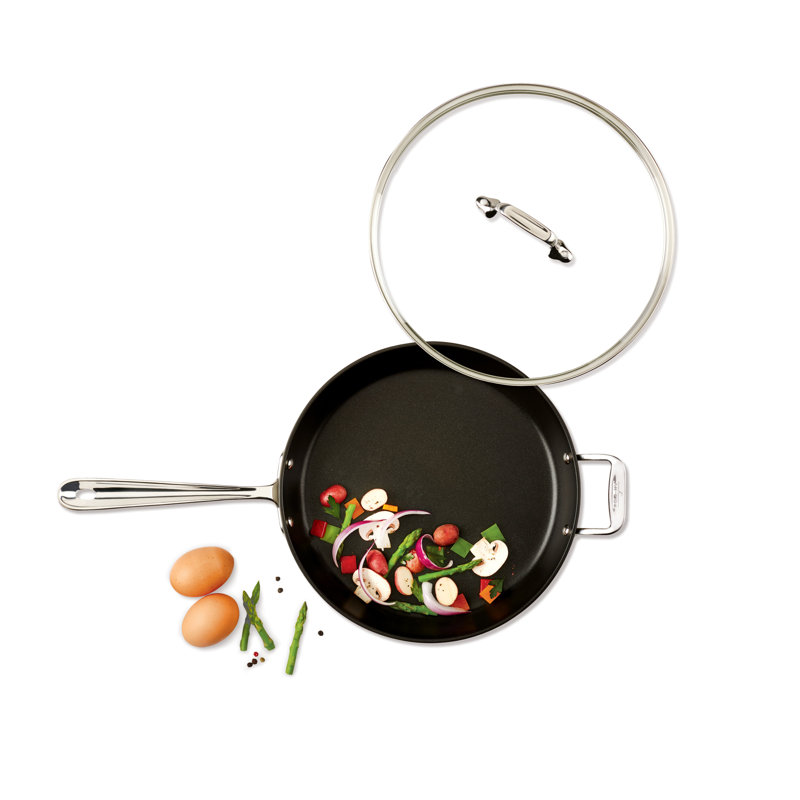 AllClad Ha1™ 12" NonStick Frying Pan with Lid & Reviews Wayfair